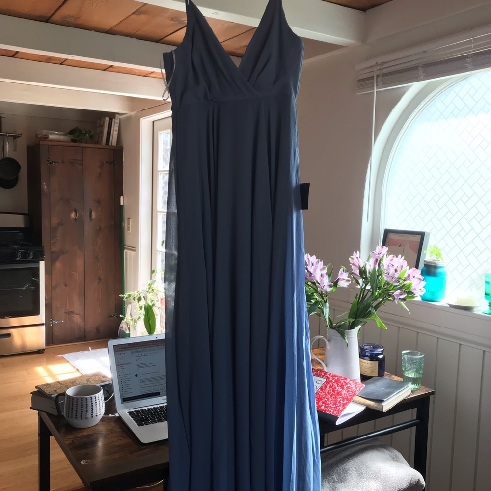 Brand New Lulus All About Love Blue Maxi Dress Size Medium